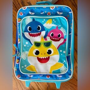 Colorful Shark Roll Suitcase for Kids